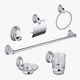 thumbnail image 1 of JUEGO DE ACCESORIOS DE BAÑO 6 PIEZAS MAXIMS 3100-6 ACABADO CROMADO, 1 of 1