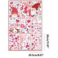 thumbnail image 3 of Hometravel Valentine's Day Window Stickers, 9-Piece Electrostatic Window Decals with Rose and Heart Designs, Creative Glass Decor for Romantic Holiday Display, 3 of 9