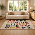 thumbnail image 2 of Gelasgo ABC Alphabet Velvet Area Rug, Colorful Letters Educational Decorative Carpet, Soft Indoor Floor Mat for Kids Room Nursery Classroom Playroom Home Decor, 2 of 5