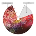 thumbnail image 2 of Lsque Fireworks Print Christmas Tree Skirt, Tree Skirt with Ties or Velcro, Perfect for Holiday Decorations, Halloween, and New Year-30", 2 of 7