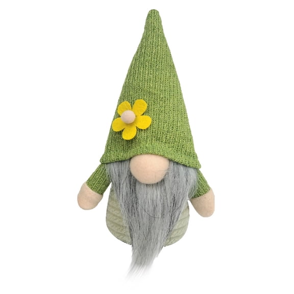 Handmade Scandinavian Gnome Plush Decorations with Flower Hats, Spring Home Decor, Cute Elf Figurines for Table, Shelf, Office, and Holiday Gifts