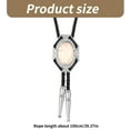 thumbnail image 3 of ZPAQI Men Western Vintage Stone Pendant Bolo Tie Necktie Jewelry Shirt Chain Necklace, 3 of 19