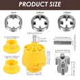 thumbnail image 5 of Kit Roscado Tubos PVC,Herramienta para Roscar Tubos PVC con 3 Matrices (1/2 Pulg.,3/4 Pulg.,1 Pulg.),Dispositivo para Roscar Tuberías Agua y Matriz para Roscar Tubos., 5 of 5
