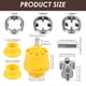 thumbnail image 5 of Kit Roscado Tubos PVC,Herramienta para Roscar Tubos PVC con 3 Matrices (1/2 Pulg.,3/4 Pulg.,1 Pulg.),Dispositivo para Roscar Tuberías Agua y Matriz para Roscar Tubos., 5 of 5