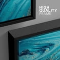 thumbnail image 4 of wall26 Framed Canvas Print Wall Art Set Blue Azure Pastel Paint Strokes Abstract Shapes Illustrations Modern Art Bohemian Decorative Multicolor for Living Room, Bedroom, Office - 16"x24"x3, 4 of 5
