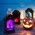 thumbnail image 3 of comerut Halloween Lights Horror Luminous Replaceable Battery Decorative Party LED Tombstone Light for Halloween for Outdoor, 3 of 8
