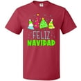 thumbnail image 3 of Inktastic Feliz Navidad Colorful Decorated Trees T-Shirt, 3 of 5
