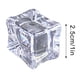 thumbnail image 3 of Cubitos de hielo de plástico para bebidas - Pack de 6 hielos falsos realistas para enfriar y exhibir vino - Cubos de acrílico de 1x1x0,8 pulgadas, 3 of 5