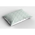 thumbnail image 2 of Ambesonne Botanical Pillow Sham 2 Pack, Autumnal Vintage Floral, 36"x20", Slate Blue Sage Green, 2 of 3