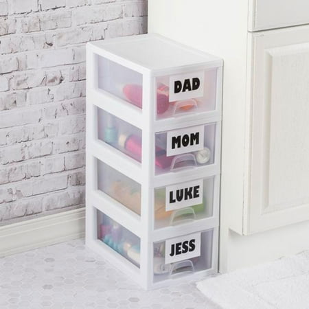 Sterilite - Small Box Modular Stacking Storage Drawer Container Closet (6 Pack)