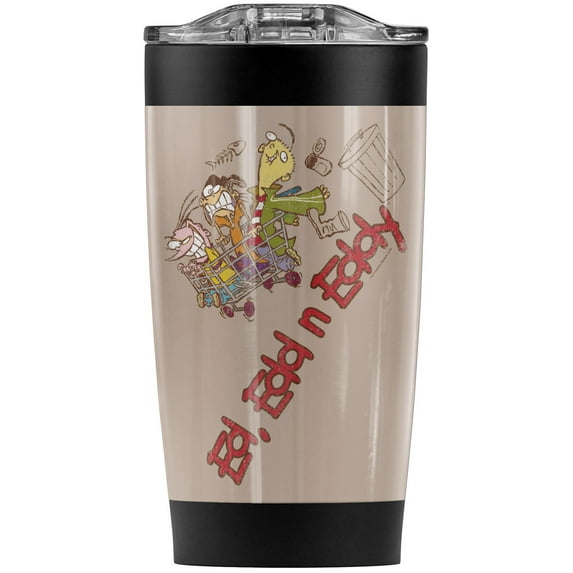 Ed, Edd N Eddy/Downhill Stainless Steel Tumbler 20 oz Coffee Travel Mug/Cup, Vacuum Insulated & Double Wall with Leakproof Sliding Lid | Great for Hot Drinks and Cold Beverages