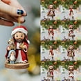 thumbnail image 4 of Nativity Scene Christmas Ornaments 2D Acrylic Religious Hanging Decor The Birth of Jesus Christian Tree Decoration 2025 Festive Memorial Keepsake for Home Church, 4 of 4
