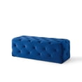 thumbnail image 4 of Modway Amour 48" Tufted Button Entryway Performance Velvet Bench in Navy, 4 of 9