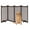 Espresso, variant on 36" Tall Freestanding Pet Gate 4-Panel Wooden Dog Fence - 79.5" Wide Indoor Pet Barrier for Stairs, Doorways & Kitchen - Folding Dog Gate White