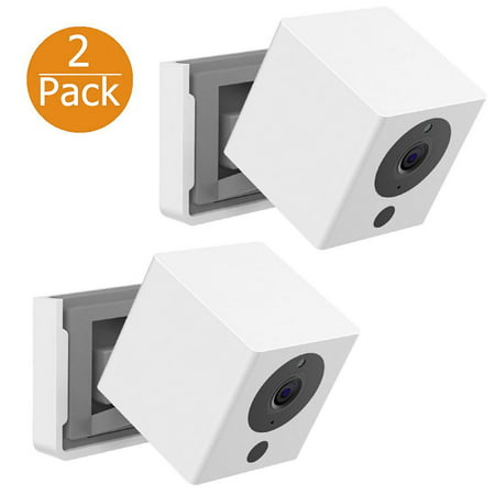Security Camera Wall Mount, EEEKit 2-Pack Square Wall Ceiling Mount Holder Bracket Stand with Install Tool for  Wyze Cam 1080p HD (Best Way To Install Security Cameras)
