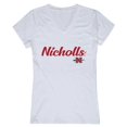 thumbnail image 1 of W Republic 555-138-WHT-04 Nicholls State University Womens Script T-Shirt, White - Extra Large, 1 of 1