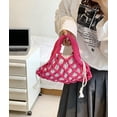thumbnail image 6 of Kukuzhu Women Cotton Rope Top-handle Bag Summer Beach Handwoven Handbag Cotton Crochet Fishing Net Handbag Casual Bag Pouch Purse, 6 of 7