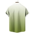 thumbnail image 6 of S-5X Mens Big & Tall Shirts with Pocket Plus Size Short Sleeve Button-Down T-Shirts Lightweight Gradient Collared Hawaiian Beach Tees Tops, 6 of 6