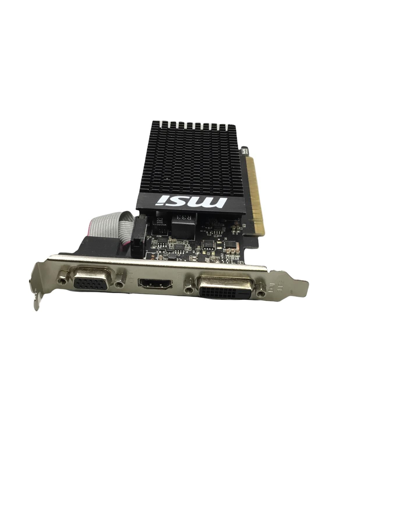 CR] MSI GeForce GT 710 1GD3H LP Graphics Card, Fanless, Low Profile  824142126356