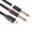 A, variant on USB C To Dual 6.35mm Stereo Y Splitter Cable High Quality Audio Cord