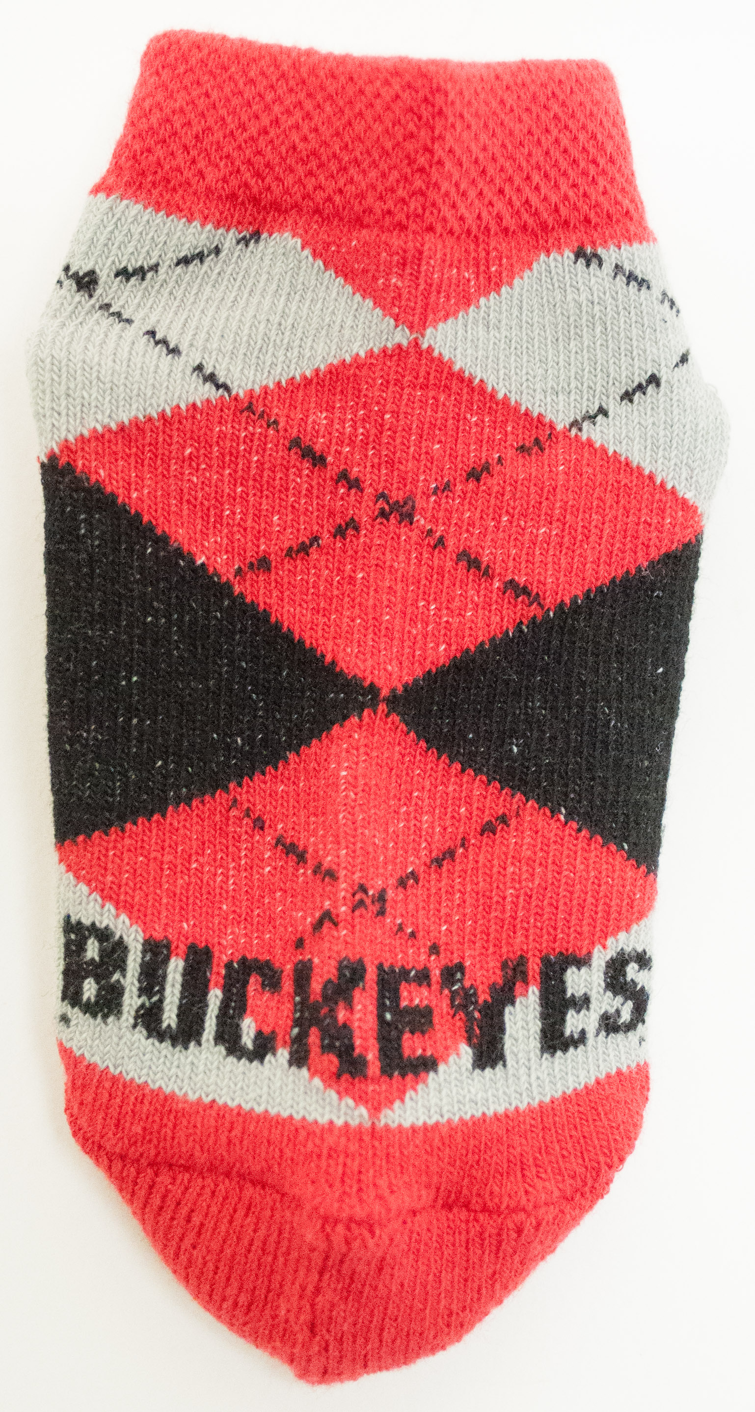 Ohio State Buckeyes Child Argyle No Show Sock - Donegal Bay - Unisex - Child - No-Show