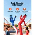 thumbnail image 6 of VEVOR Inflatable Tube Man with Blower, 8 ft Tall, Wacky Waving Wind Flying Inflatable Dancing Tube Guy with 1/15 HP IPX3 Waterproof Blower Fan, for Outdoor Advertising Business Store Party Decoration, 6 of 9