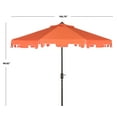 thumbnail image 6 of Safavieh Zimmerman 9' Market Crank UV Resistant Umbrella, Orange/White, 6 of 8