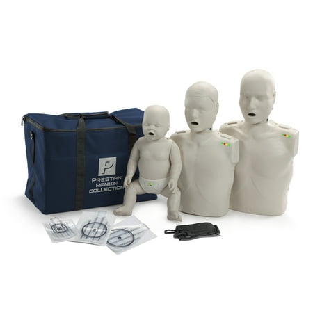Prestan Value CPR Manikin 3 Pack with Adult  Child and Infant Manikins with CPR Monitors and Light Skin Tone PP-FM-300M price history on PriceWatchPro