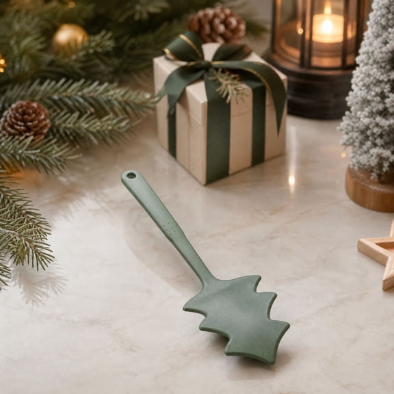 Christmas Tree Shaped Silicone Spatula