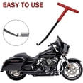 thumbnail image 3 of Motorcycle Exhaust Spring Hook, T Shaped Handle Exhaust Pipe Spring Puller Installer Hooks Tool with Rubber Coating for Motorcycle Vehicle Springs Removal, Installation, Adjustment (2 Pcs), 3 of 7