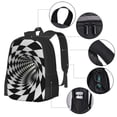 thumbnail image 4 of Daiia 3D Vortex Illusion Backpack for Men and Women -Durable Backpack Large Capacity, Water-Resistant Bag with Adjustable Straps and Laptop Compartment, 4 of 9