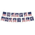 thumbnail image 2 of TOPRenddon 4th of July American Flag Patriotic Party Supplies Dinnerware Set Disposable Paper Plates Napkins Cups Tablecloth Banner for Patriotic Independence Day Veterans Day Election Day, 2 of 7