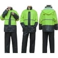 thumbnail image 6 of RainRider Rain Suits for Men Women Waterproof Lightweight Rain Gear Jacket Coat with Pants Workwear (XXX-Large, Fluorescent/Grey), 6 of 8