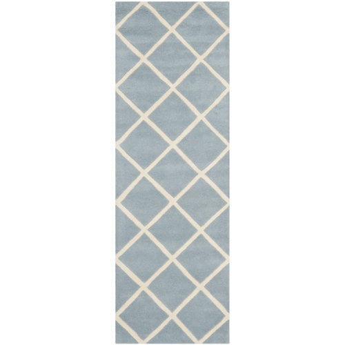 SAFAVIEH Chatham CHT720B Handmade Blue / Ivory Rug