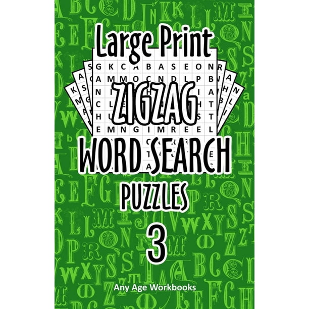 large print zigzag word search puzzles 3 paperback walmartcom