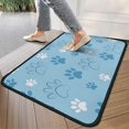 thumbnail image 4 of Blue Dog Paw Footprint Door Rugs,Washable Non Slip Door Mats Indoor,Decorative Door Mats,Entry Mat Indoor for Entrance,Bedroom,Kitchen,Bathroom,30"x17", 4 of 6