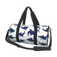 thumbnail image 1 of Fotbe Cute Shark Bolsa Deportiva de Lona Plegable con Estampado, Bolsa de Gimnasio con Bolsillo Seco/Húmedo, Bolsa de Viaje Ultraligera de Gran Capacidad, 1 of 6