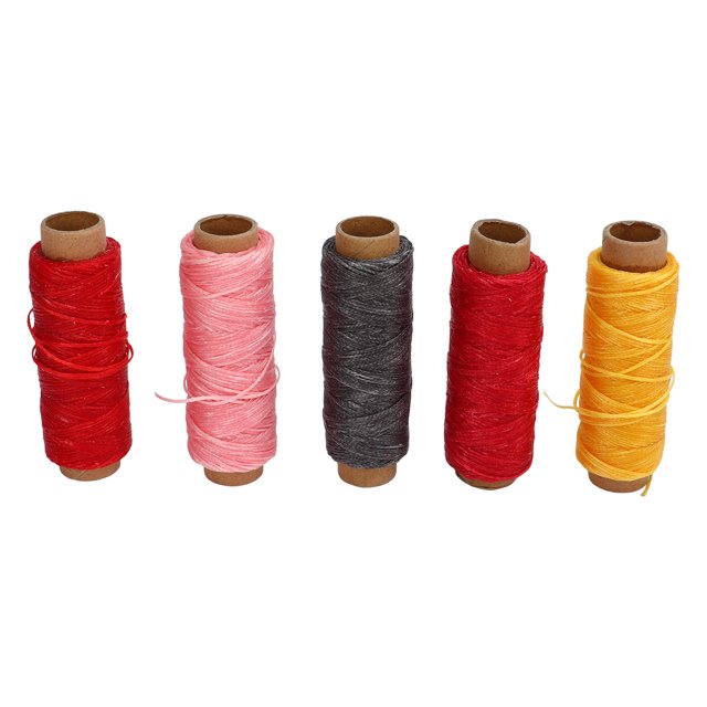 Leather Sewing Thread 10Pcs Waxed Thread Cord 50m 150D 10 Colors Sewing Thread Hand Stitching Thread Sewing Wax Thread For Hand Sewing Leather Book Binding