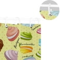 thumbnail image 5 of Coolnut Various Desserts Bath Shower Curtain Liners 72"x72", 100% Polyester Waterproof with C-Shaped Curtain Hook Modern Bathroom Decoration 1 Panel, 5 of 5