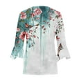 thumbnail image 4 of LOVZFMLL Cardigan pour Femmes Cardigan à Boutons Veste Imprimée Manches 3/4 Col Cardigan Imprimé Veste Cardigan Décontractée Veste Cardigan, 4 of 5