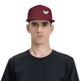 thumbnail image 4 of ZICANCN Vintage Animal Baseball Casquettes Papillon Insecte, Casquettes de Camionneur pour Hommes et Femmes, Casquettes Plates Respirantes Réglables, Rouge Foncé, 4 of 6