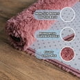 thumbnail image 6 of ZENELESS Large Fluffy Rugs for Living Room,8x10ft Rectangular Shag Rug Carpets for Living Room Bedroom Nursery Bean Pink, 6 of 8