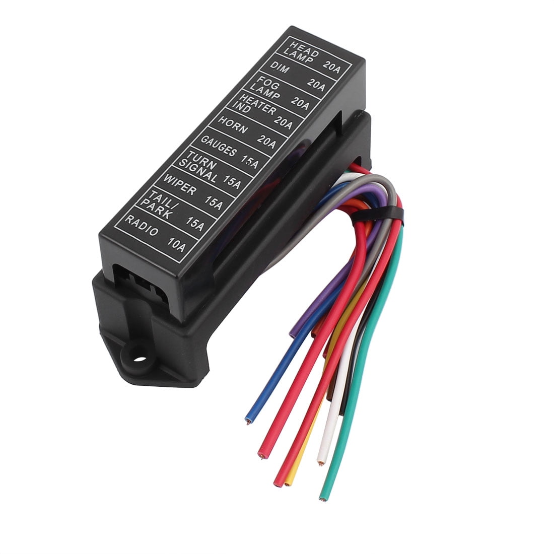 HS-0010 10 Road With Wire Modification Basic Block Auto Car Fuse Box With Fuse