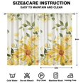 thumbnail image 2 of Sunflower Window Curtains 52x84 Inch Rod Pocket Blackout Drapes 2 Panels, Cheerful Floral Panels for Bedroom or Dining Area, 2 of 2