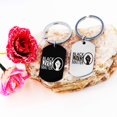 thumbnail image 2 of Stainless Steel Black Lives Matter Fist Tag Keychain Set for Couples, BLM Jewelry for Women and Men Y961-11, 2 of 7