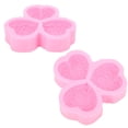 thumbnail image 4 of Molde de flores, moldes para pastel de rosas en forma de corazón de 3 cavidades, molde de silicona, rendimiento probado, 4 of 8