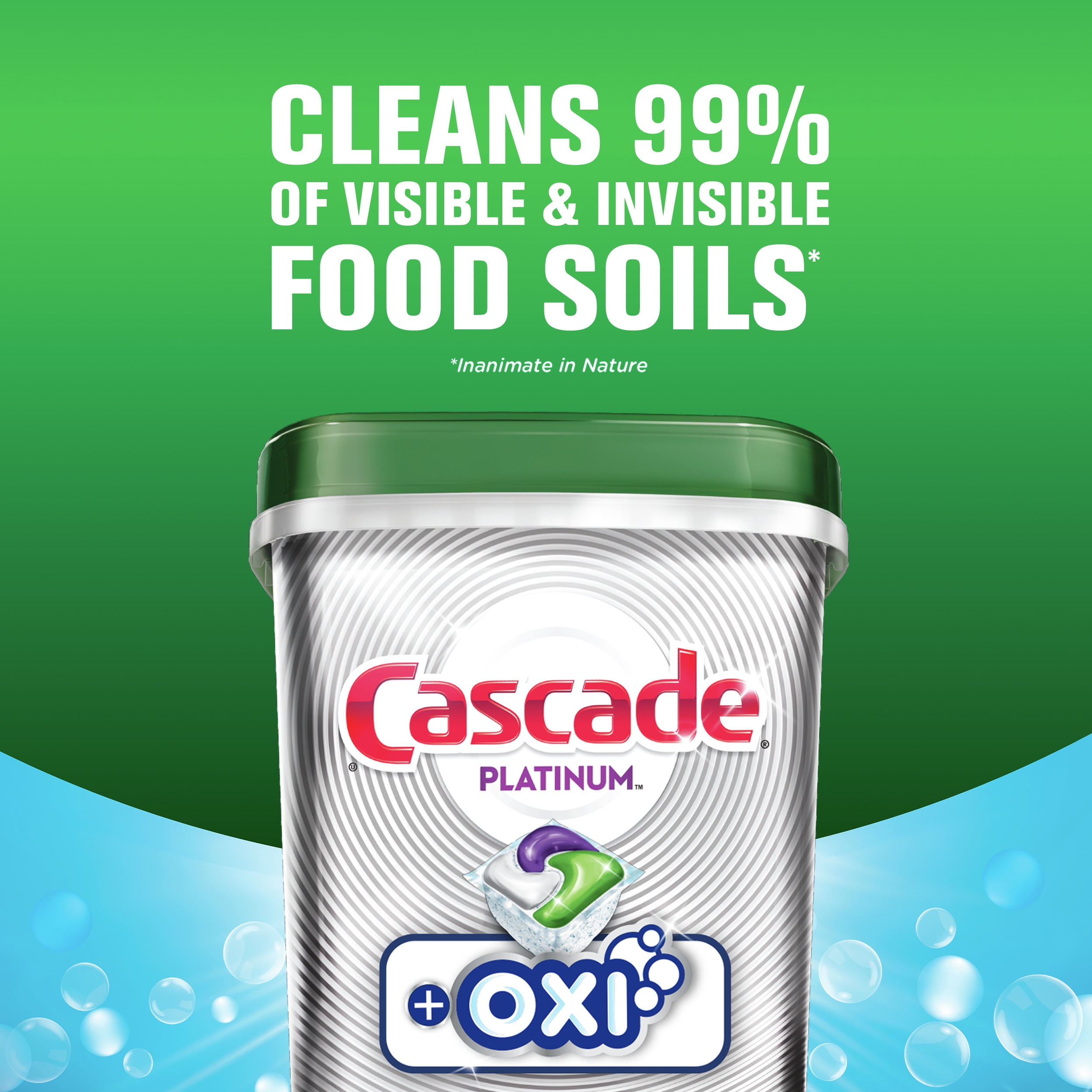 Buy Cascade Platinum + Oxi Dishwasher Pods, ActionPacs Dishwasher
