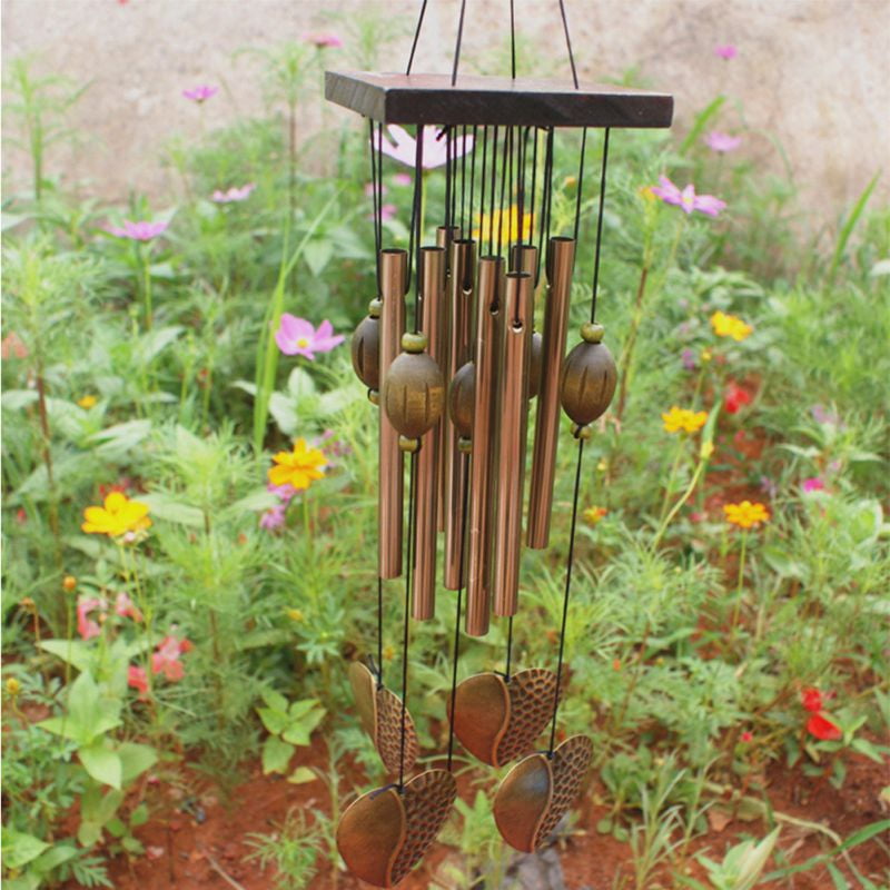 New Bells Tubes Wind Chime Outdoor Yard Garden Hanging Decor Feng Shui Ornament 