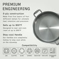 thumbnail image 3 of Made In Cookware - 10 Quart Stainless Steel Rondeau Pot w/Lid - 5 Ply Stainless Clad - Professional Cookware - Crafted in Italy - Induction Compatible, 3 of 7