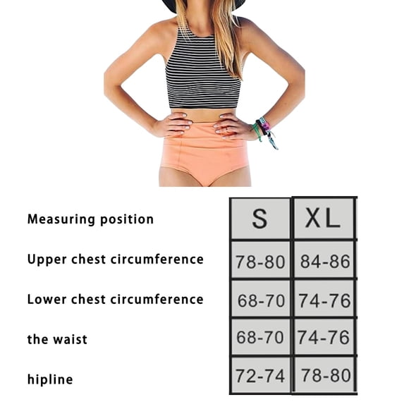 Yuarrent Trajes de baño modestos y de moda de piezas para mujer Conjunto de bikinis de cintura alta transpirable Traje de baño l